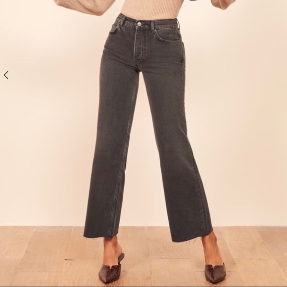 Reformation Denim - Reformation Fawcett High Waist Crop Wide Leg Jean